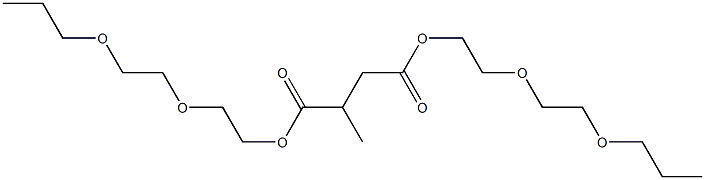 Propane-1,2-dicarboxylic acid bis[2-(2-propoxyethoxy)ethyl] ester 结构式