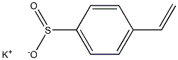 p-Vinylbenzenesulfinic acid potassium salt Structure