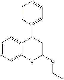 2-Ethoxy-4-phenyl-3,4-dihydro-2H-1-benzopyran Structure