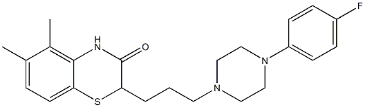 2-[3-[4-(4-Fluorophenyl)piperazin-1-yl]propyl]-5,6-dimethyl-2H-1,4-benzothiazin-3(4H)-one