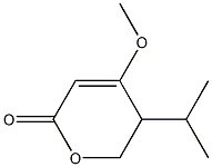 5,6-Dihydro-5-isopropyl-4-methoxy-2H-pyran-2-one Struktur