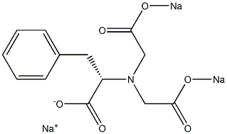 N,N-Bis(sodiooxycarbonylmethyl)phenylalanine sodium salt 结构式