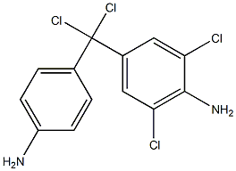 (4-Aminophenyl)(4-amino-3,5-dichlorophenyl)dichloromethane,,结构式