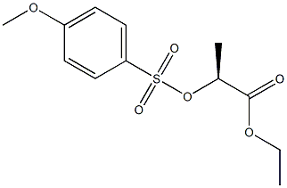 (S)-2-[(4-Methoxyphenyl)sulfonyloxy]propionic acid ethyl ester Struktur