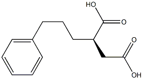 [R,(+)]-(3-フェニルプロピル)こはく酸 化学構造式