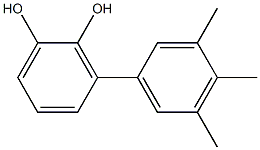 3-(3,4,5-Trimethylphenyl)benzene-1,2-diol 结构式