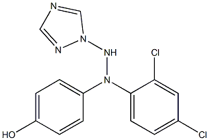 1-(1H-1,2,4-Triazol-1-yl)-2-[4-hydroxyphenyl]-2-(2,4-dichlorophenyl)hydrazine,,结构式