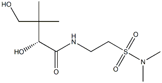 [R,(+)]-N-[2-(Dimethylsulfamoyl)ethyl]-2,4-dihydroxy-3,3-dimethylbutyramide 结构式