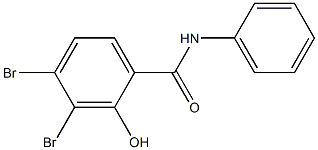 3,4-Dibromo-2-hydroxybenzanilide Struktur