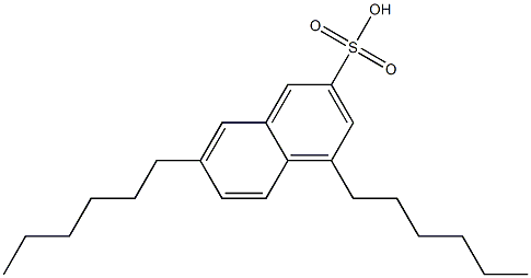 4,7-Dihexyl-2-naphthalenesulfonic acid,,结构式