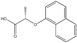 [S,(+)]-2-(1-Naphtyloxy)propionic acid,,结构式