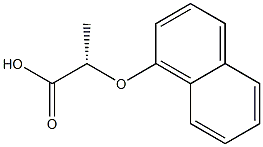 [S,(+)]-2-(1-Naphtyloxy)propionic acid Structure