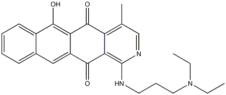 1-[[3-(Diethylamino)propyl]amino]-4-methyl-6-hydroxynaphth[2,3-g]isoquinoline-5,12-dione