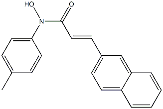 (E)-3-(2-Naphthalenyl)-N-(4-methylphenyl)-2-propenehydroxamic acid Struktur