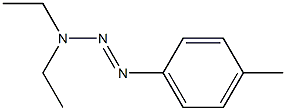 1-(4-メチルフェニル)-3,3-ジエチルトリアゼン 化学構造式