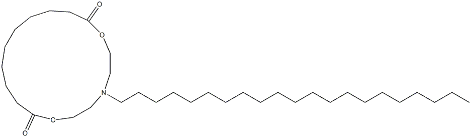 5-Henicosyl-5-aza-2,8-dioxacyploheptadecane-1,9-dione Struktur