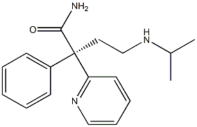 (R)-4-(Isopropylamino)-2-phenyl-2-(2-pyridinyl)butanamide Struktur