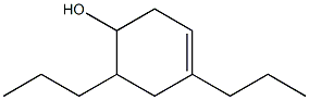 4,6-ジプロピル-3-シクロヘキセン-1-オール 化学構造式