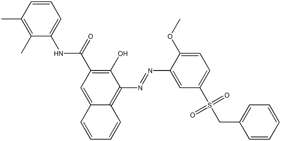 3-Hydroxy-4-[[2-methoxy-5-(benzylsulfonyl)phenyl]azo]-N-(2,3-dimethylphenyl)-2-naphthalenecarboxamide|