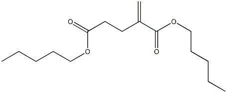 1-ブテン-2,4-ジカルボン酸ジペンチル 化学構造式