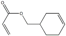 アクリル酸(3-シクロヘキセニル)メチル 化学構造式