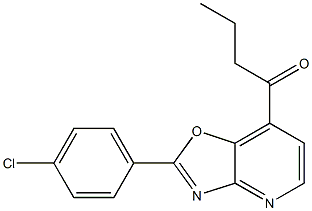  2-(4-Chlorophenyl)-7-butanoyloxazolo[4,5-b]pyridine