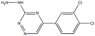 [5-(3,4-Dichlorophenyl)-1,2,4-triazin-3-yl]hydrazine Struktur