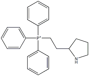 Triphenyl[2-(2-pyrrolidinyl)ethyl]phosphonium 结构式