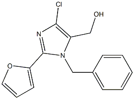 1-Benzyl-2-(2-furyl)-4-chloro-5-hydroxymethyl-1H-imidazole Structure