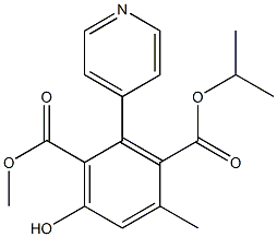 2-(4-Pyridinyl)-4-methyl-6-hydroxybenzene-1,3-dicarboxylic acid 1-methyl 3-isopropyl ester