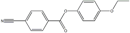 p-Cyanobenzoic acid p-ethoxyphenyl ester Structure