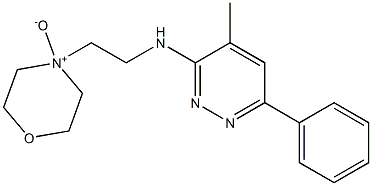 4-[2-[(4-メチル-6-フェニルピリダジン-3-イル)アミノ]エチル]モルホリン4-オキシド 化学構造式