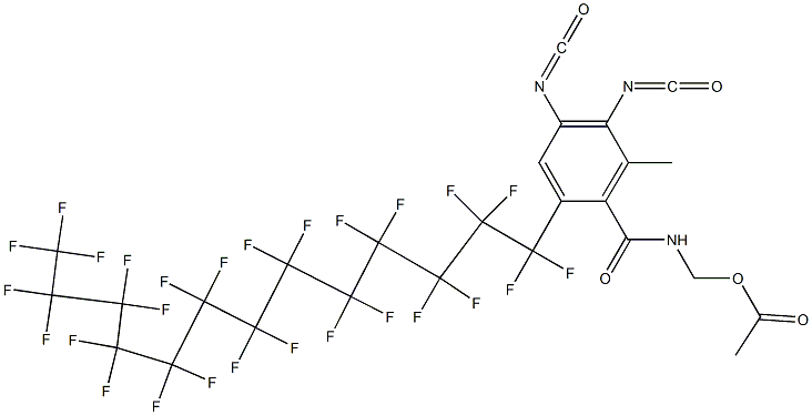 N-(Acetyloxymethyl)-2-(heptacosafluorotridecyl)-4,5-diisocyanato-6-methylbenzamide
