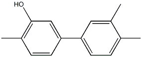 6-メチル-3-(3,4-ジメチルフェニル)フェノール 化学構造式