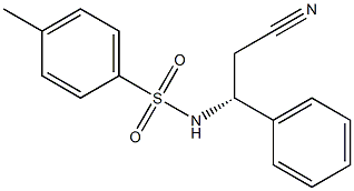 N-[(R)-α-(シアノメチル)ベンジル]-4-メチルベンゼンスルホンアミド 化学構造式