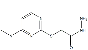 (4-Dimethylamino-6-methyl-2-pyrimidinylthio)acetic acid hydrazide