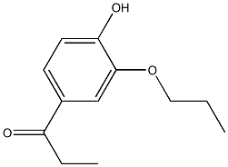 4-プロパノイル-2-プロポキシフェノール 化学構造式