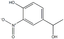 1-(3-ニトロ-4-ヒドロキシフェニル)エタノール 化学構造式
