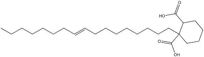 Cyclohexane-1,2-dicarboxylic acid hydrogen 1-(9-heptadecenyl) ester Structure