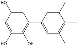 6-(3,4,5-Trimethylphenyl)benzene-1,2,4-triol