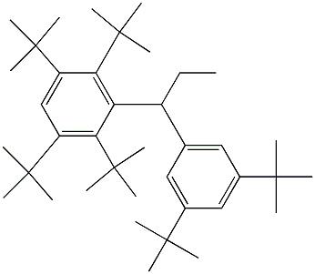 1-(2,3,5,6-Tetra-tert-butylphenyl)-1-(3,5-di-tert-butylphenyl)propane Structure