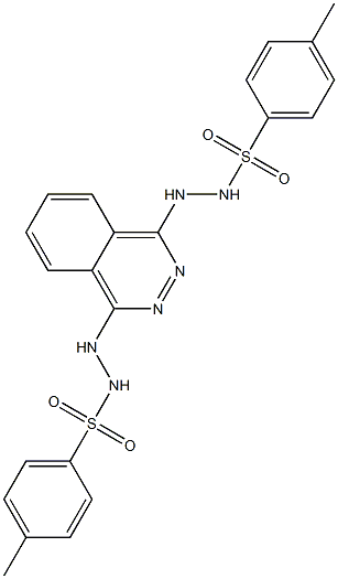 1,4-Bis[2-[(4-methylphenyl)sulfonyl]hydrazino]phthalazine,,结构式