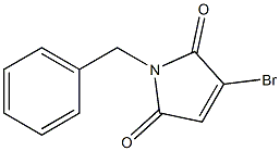 1-Benzyl-3-bromo-3-pyrroline-2,5-dione,,结构式