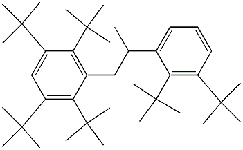 1-(2,3,5,6-Tetra-tert-butylphenyl)-2-(2,3-di-tert-butylphenyl)propane Struktur