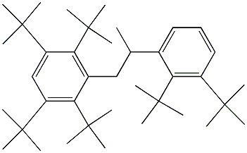 1-(2,3,5,6-Tetra-tert-butylphenyl)-2-(2,3-di-tert-butylphenyl)propane Structure