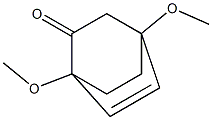 1,4-ジメトキシビシクロ[2.2.2]オクタ-5-エン-2-オン 化学構造式