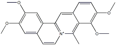 2,3,9,10-Tetramethoxy-8-methyldibenzo[a,g]quinolizinium