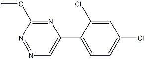 5-(2,4-Dichlorophenyl)-3-methoxy-1,2,4-triazine,,结构式