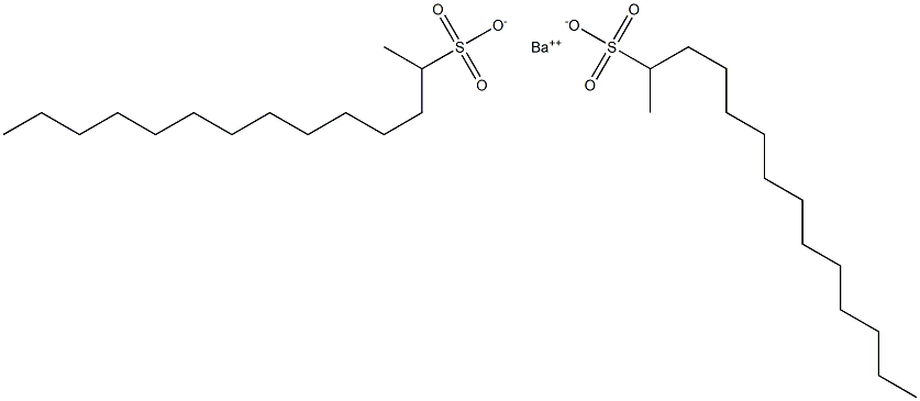 ビス(テトラデカン-2-スルホン酸)バリウム 化学構造式