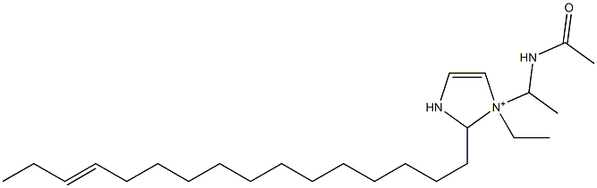 1-[1-(Acetylamino)ethyl]-1-ethyl-2-(13-hexadecenyl)-4-imidazoline-1-ium Structure